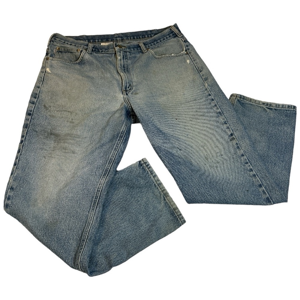 Worn In Distressed Carhartt Traditional Fit 100% Cotton Denim Jeans 38 x 30